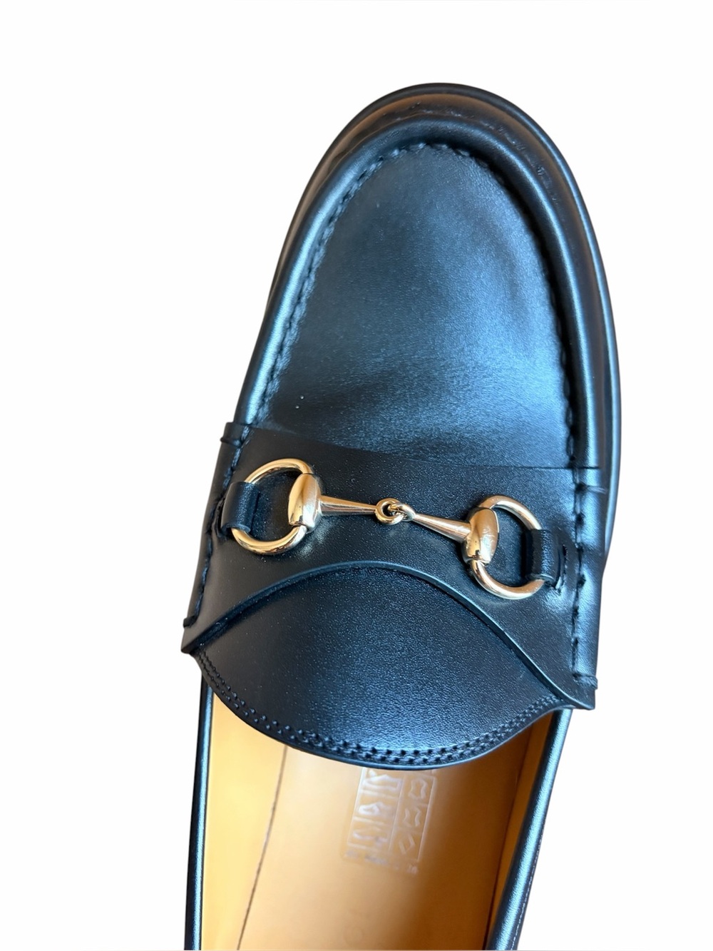 Gucci Ilde Horsebit Flatform leather platform Loafer RETAIL 1,300 - Picture 4 of 15